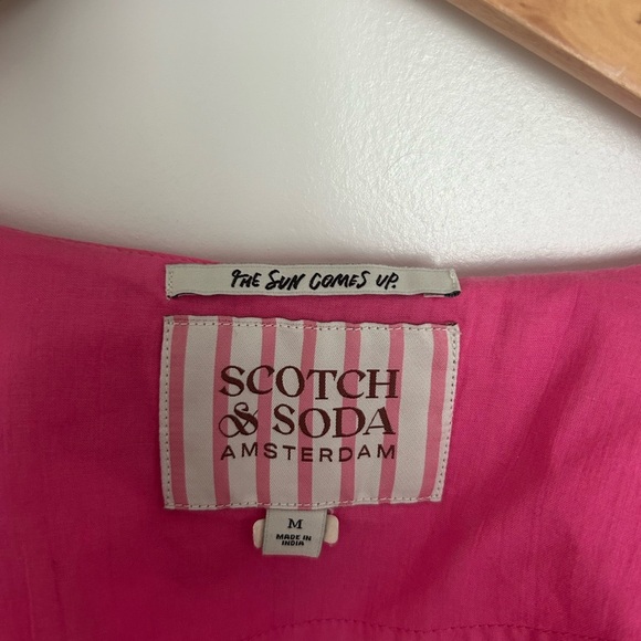 Scotch & Soda Vibrant Pink Midi Dress Medium - Picture 4 of 5